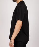 Pocket Detail Oversized T-Shirt Black