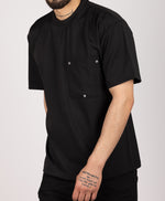 Pocket Detail Oversized T-Shirt Black