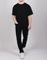 Black Knit Pattern T-Shirt