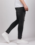 Dark Grey 2Y Ripped Washed Jeans