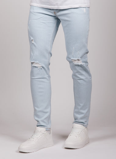 Light Blue 2Y Ripped Jeans