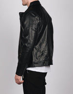 Black PU Leather Moto Jacket