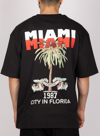 Oversized Miami Print T-Shirt