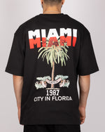 Oversized Miami Print T-Shirt