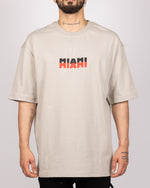 Oversized Miami Print T-Shirt