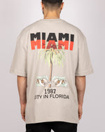 Oversized Miami Print T-Shirt