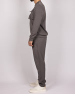 Utility Pocket Sweater & Joggers Set in Grey