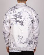 Sakura Hills Inspired Coach Jacket White