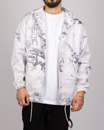 Sakura Hills Inspired Coach Jacket White