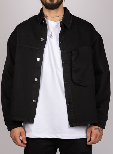 Utility Tech Denim Overshirt