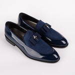 Patent Leather Loafer with Silk Bow