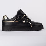 Black Trainer with Gold Detail