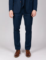 Max - Royal Blue Trousers With Contrast Buttons