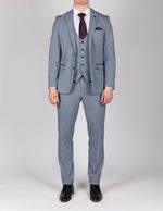 Bromley - Sky Blue Check Blazer