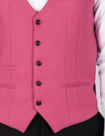 Kelvin - Berry Single Breasted Waistcoat