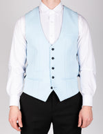 Kelvin - Sky Blue Single Breasted Waistcoat