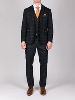 Eton - Navy Blue Tweed Check Blazer