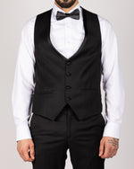 Black Peak Lapel Tuxedo Suit