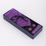 Paisley - Purple Tie & Pocket Square Set