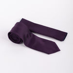 Textured Tie & Pocket Square Set in Purple