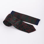 Paisley Tie & Pocket Square Set in Red and Green