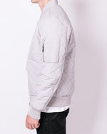 Grey Quilted Pocket Detail Jacket