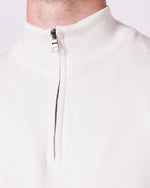 White Half Zip Jumper