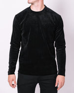 Black Ribbed Knit Sweater