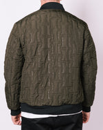 Khaki Patterned Reversible Jacket