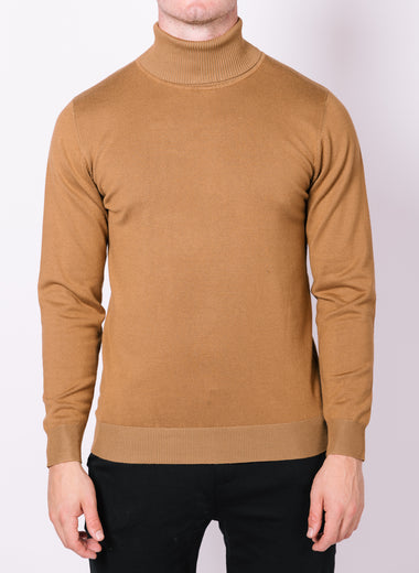 Camel Turtle Neck Jumper