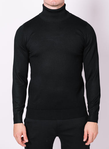 Black Turtle Neck Jumper