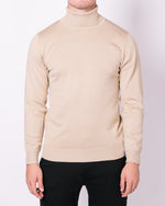 Beige Turtle Neck Jumper