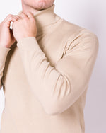 Beige Turtle Neck Jumper