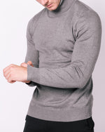 Grey Turtle Neck Jumper