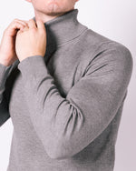 Grey Turtle Neck Jumper