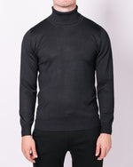 Navy Turtle Neck Jumper