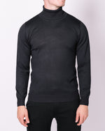 Navy Turtle Neck Jumper