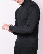 Navy Turtle Neck Jumper