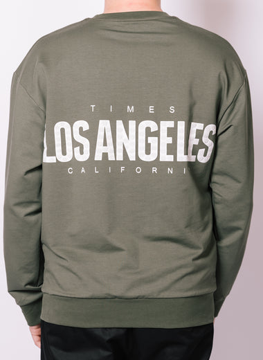 Khaki Los Angeles Long Sleeve T-Shirt