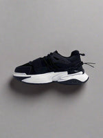 Velcro Strap Chunky Sole Trainers in Black