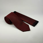 Textured Tie & Pocket Square Set in Wine