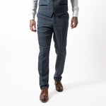 Scott - Blue Check Tweed Trousers