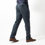 Scott - Blue Check Tweed Trousers